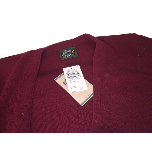 Jantzen "Lucky Links" Button Down Cardigan Sweater NWT Big and Tall Size Large - Picture 4 of 11